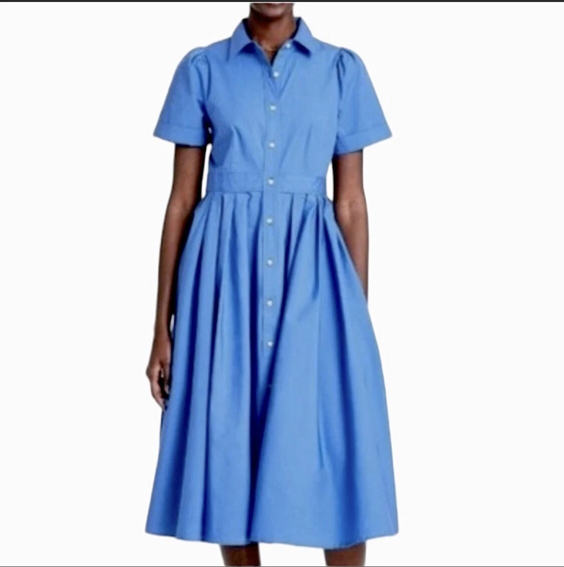 Alexis For Target Blue Shirt Dress Short Sleeves Poplin Womens XL Extra  Large | eBay