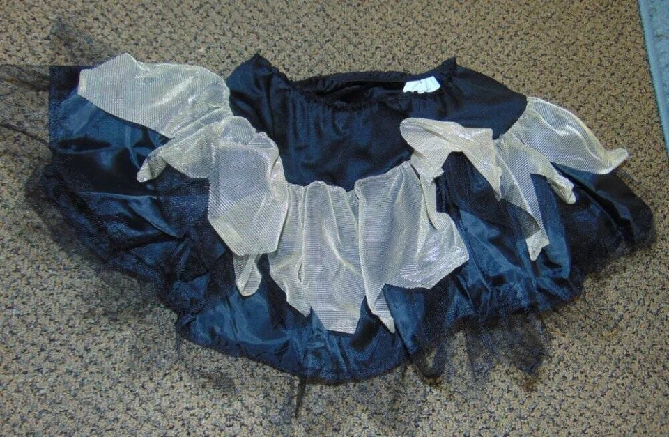 Disfraz Esqueleto Halloween 4/6 Dorado Negro 4 Piezas Falda, Pantalones, Guantes Niñas Foto 3 de 4