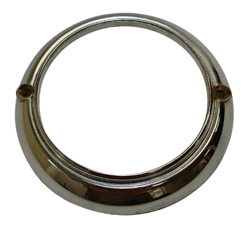 Lámpara de luz de estacionamiento DeSoto S-14 1950 bisel cromado 1340045 NOS. Foto 2 de 4