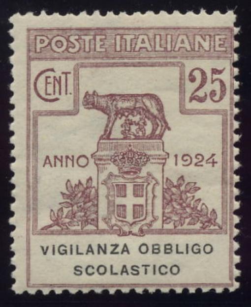 ITALY 1924 FRANCHISE VIGILANZA OBBLIGO SCOL.MINT UNMOUNTED Specjalna cena akcji