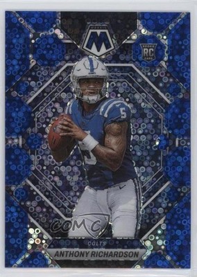 2023 Mosaic Rookies No Huddle Blue Prizm 8/75 Anthony Richardson Rookie RC v9t