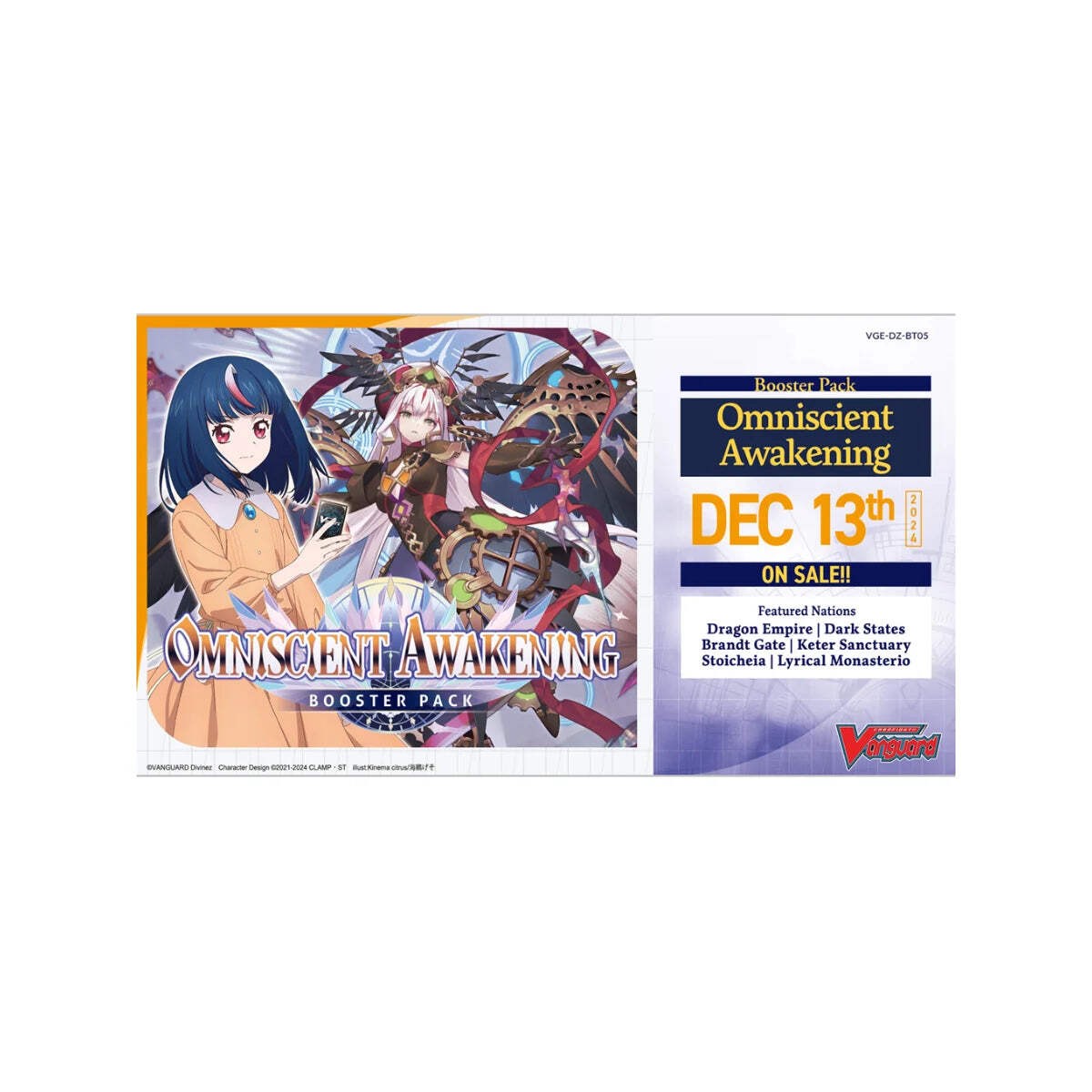 Bushiroad Cardfight Vanguard Omniscient Awakening Booster Box 16 Packs