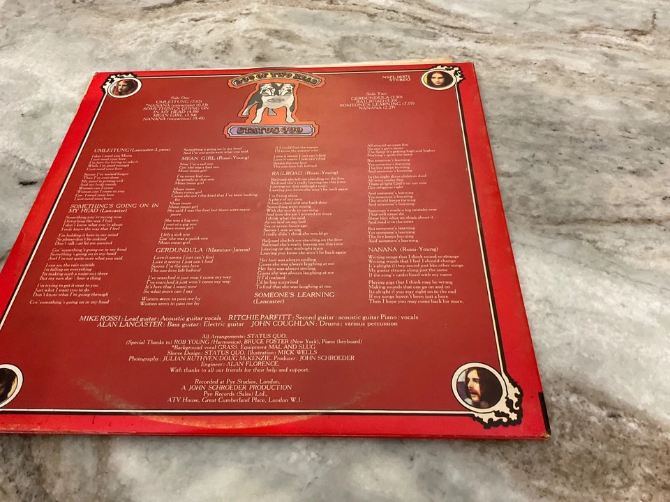 STATUS QUO LP Dog of Two Head-1971 Pye Records Original UK Press VG/EX gatefold - Image 3 of 4