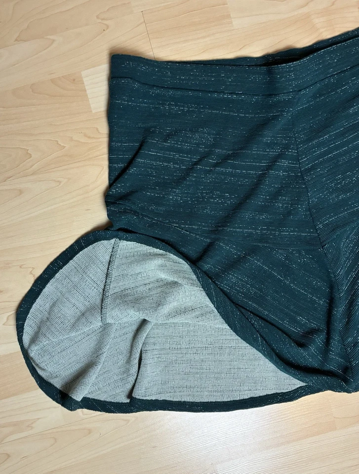 C&A Damen Winter-Jersey Rock Gr.XL-XXL Grün-Melange Wenig getragen top Zustand - Bild 3 von 4