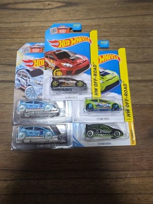 Hot Wheels 12 Ford Fiesta LOT 6 Car WRC OFF-ROAD RALLY RACE TEAM SNOW STORMERS