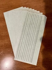 Lot 10 Vintage Computer Punch Cards IBM