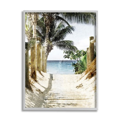 Tropical Sandy Path Framed Giclee Art by Marcus