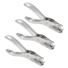 3Pcs 1/8  / 3mm Small Mini Metal Hole Punchers Tiny Circle Shaped Hole Handhel...
