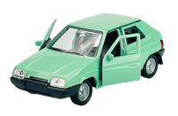 Welly Skoda Favorit Grun 1:34 DIE Cast Metal Model NEU IM Kasten
