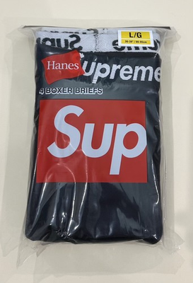 #ad Supreme x Hanes Boxer Briefs 4 pack black Large L $35.99
