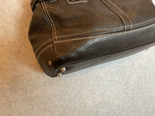 Vintage Coach Hamptons 13087 Satchel Handbag Purse Pebbled Leather Black Braided by Coach, $81.18 - Photo 9