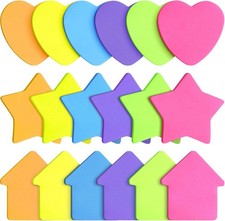 Star Shaped Sticky Memo Notes 540 Sheets 18 Pads