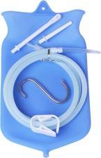 Non-Toxic Silicone Enema Bag Kit BPA and Phthalates Free Anal Douche for Colo...