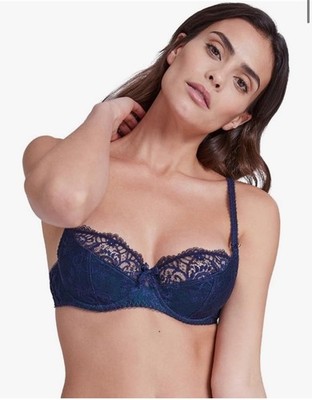 Sexy Aubade Balconett BH Marineblau Gr. Fr 85C Eur 70 Us 32