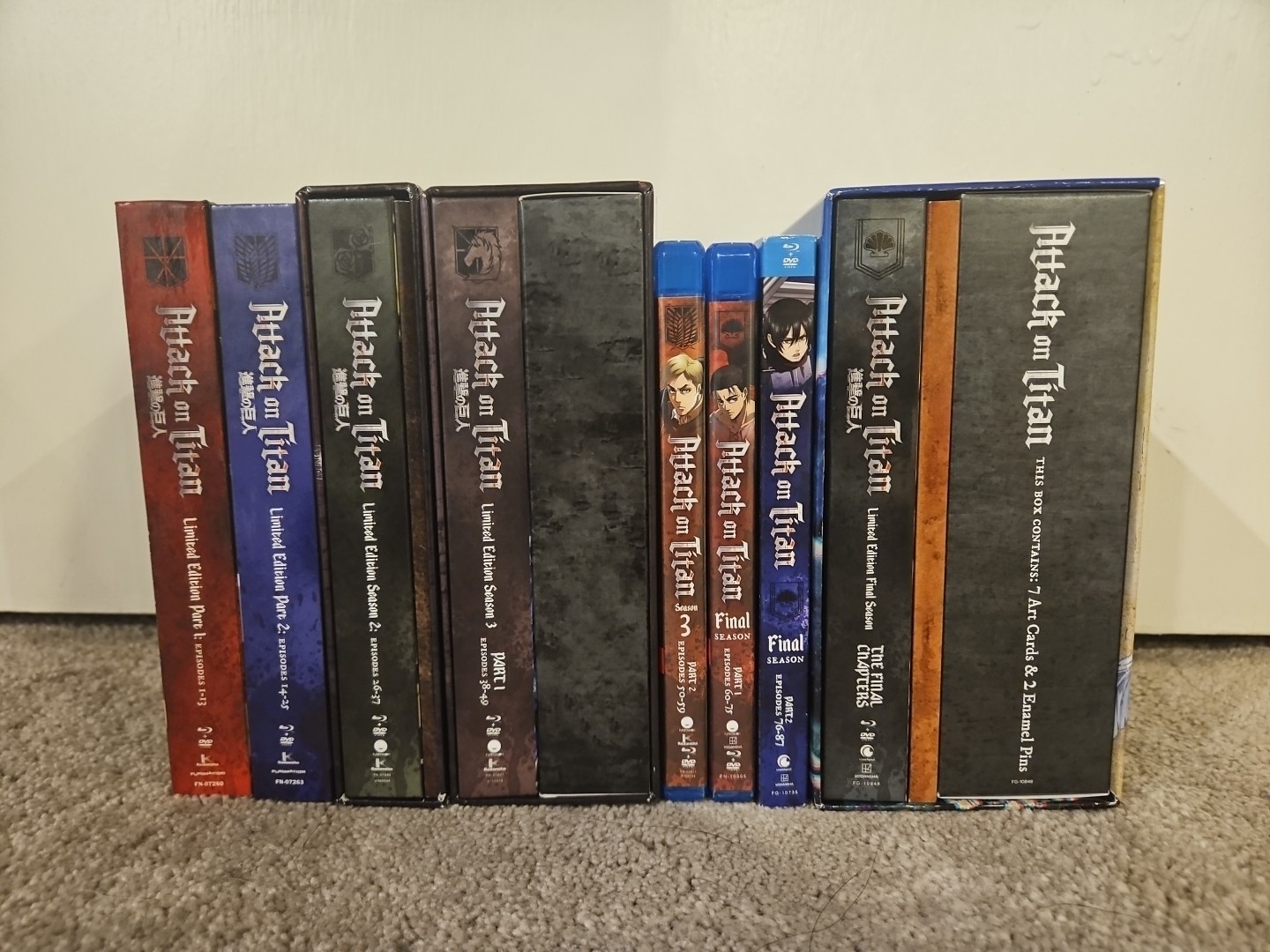 Attack on Titan Complete Series Special Limited Edition Box Sets Blu-Ray DVD