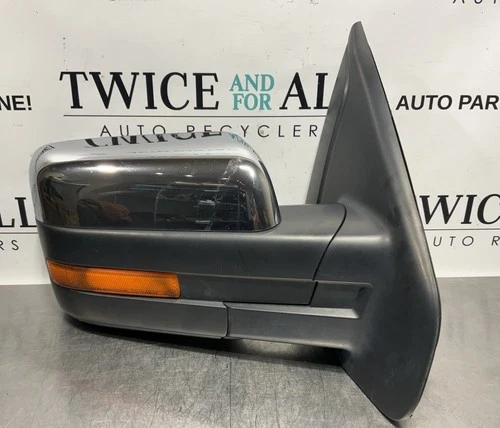 2009-2010 FORD F150 RIGHT PASSENGER SIDE VIEW DOOR MIRROR POWER FOLD CHROME OEM
