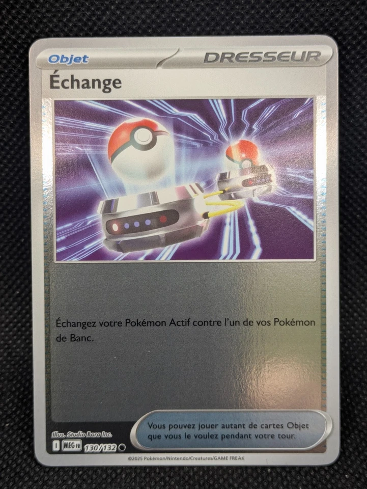 Carte Pokemon ECHANGE Méga Evolution REVERSE - MEG FR - 130/132 - Neuf - Photo 1/1