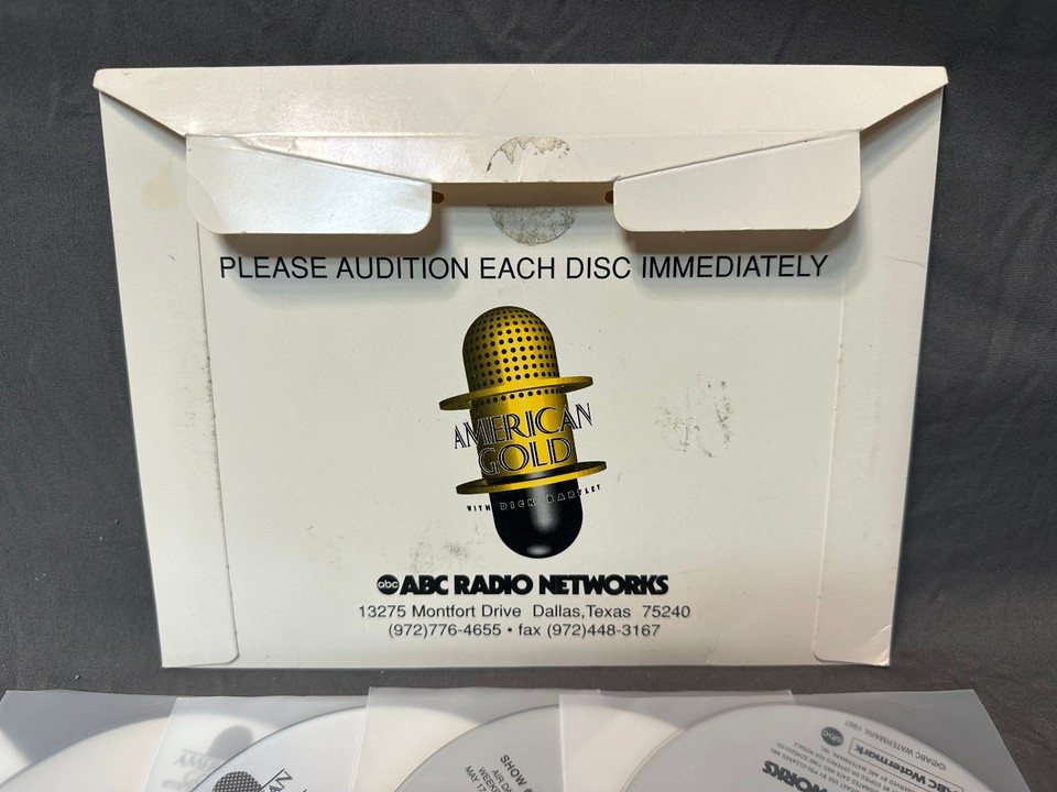 American Gold Radio Dick Bartley 4 CD 5/17/97 Temptations Four Seasons ...