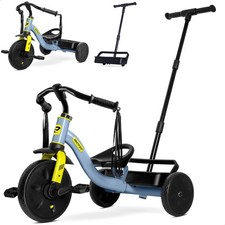 RIDYEE 2-in-1 Tricycle for Toddlers Ages 1.5 3, Trike with Extended Push H