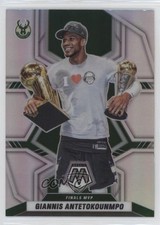 2021-22 Panini Mosaic Finals MVPs Silver Prizm Giannis Antetokounmpo #296 k2f