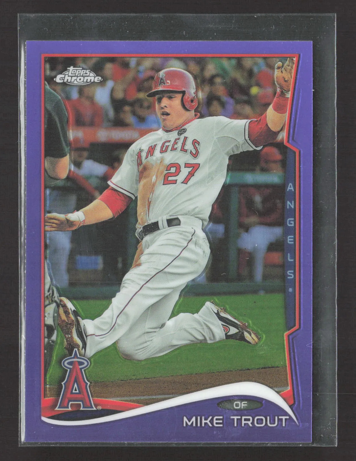 2014 Topps Chrome Mike Trout #1 Purple Refractor
