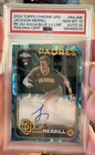 Topps 2024 Chrome Update Jackson Merrill RC Auto AquaBlue Lava /175 PSA 10 AU10