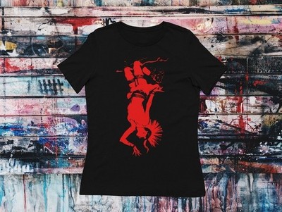 Punk Girl Mohawk T-Shirt | Goth Punk Aesthetic Top | Grunge Style Gothi