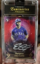 2024 Topps Luminaries Spark of Light Auto Rookie Silver  Auto 1/10 Evan Carter