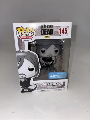 Funko Pop! The Walking Dead #145 Daryl Dixon Black & White Exclusive New Nice