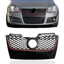 Main Front Upper Grill Gloss Black W/Red Trim Hex Black With Red Trim Grille