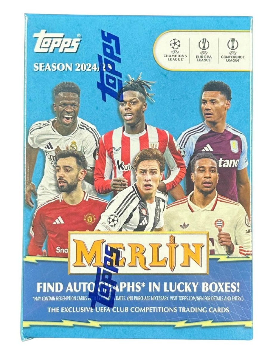 2024/25 Topps UEFA Club Competitions Merlin Chrome Soccer Blaster