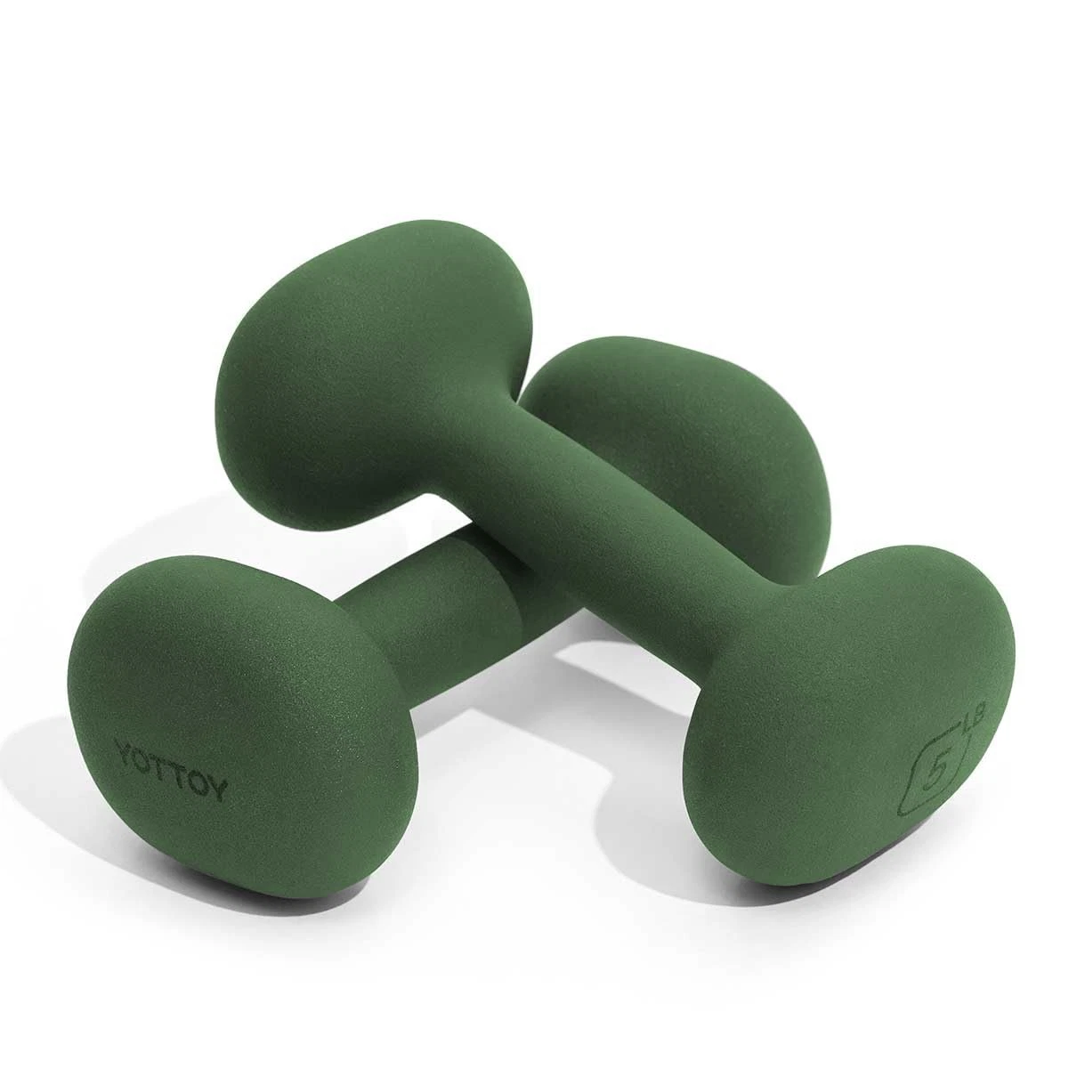Weights Dumbbells Set for Women,5 Pound Dumbbells Set of 2, Non-Slip Hand Wei...