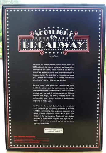 RARE BARBIE " BROADWAY " version blonde. PARIS FASHION DOLL FESTIVAL 2015. NRFB - Photo 6/9