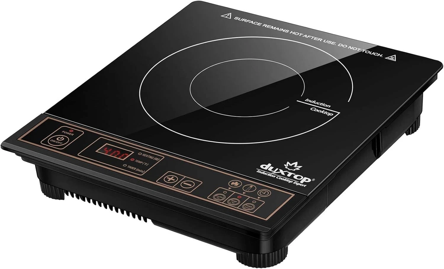 1800W Portable Induction Cooktop Countertop Burner Gold New