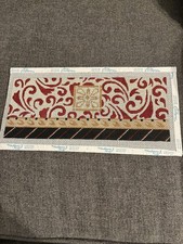 Hand Painted Floral Paisley Needlepoint Canvas 18 Count Wide Rectangle Shape