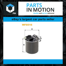 Fuel Filter fits MERCEDES CLA180 C117, X117 1.5D LHD Only 13 to 18 Wix Quality