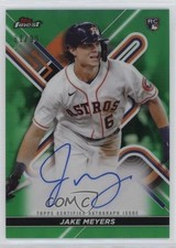 2022 Topps Finest Green Refractor 81/99 Jake Meyers #FA-JE Auto 19ed