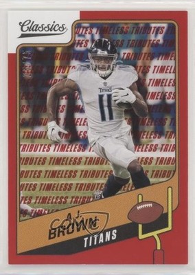 2021 Panini Classics Timeless Tributes Red 25/75 AJ Brown #4 0lt3