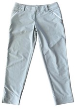 Adidas Climalite Women's Size 8 Light Grey Polyester Golf Pants w/ Zip Pockets