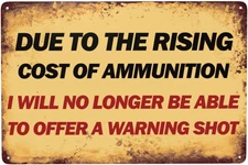 Funny Trespassers Will Be Warning Metal Sign for outside Road Street Warning Sig