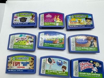 Leapfrog Leapster Lot of 9 Assorted Mixed  Video Learning Game Cartridges. L2