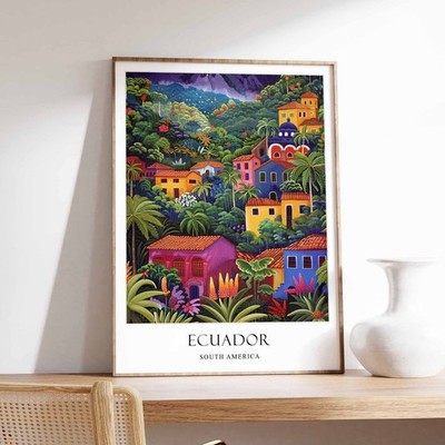 10_Ecuador Poster, Wohndeko, Ecuador Wandbild, Südamerika Reiseposter, G