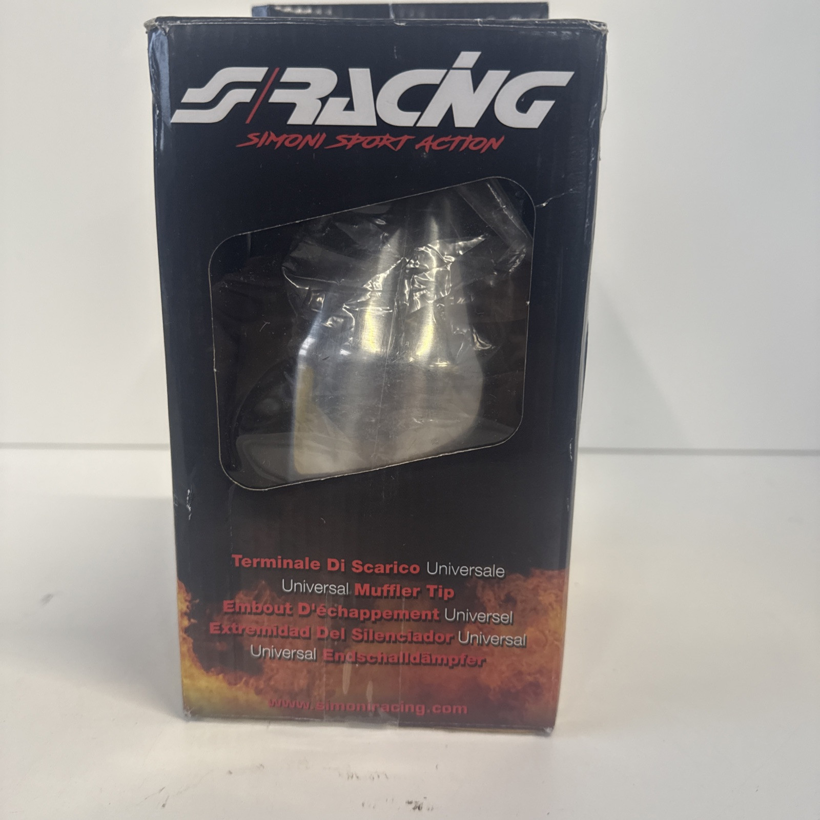 Simoni Racing TRX/20 Exhaust Tip Rounded Inox