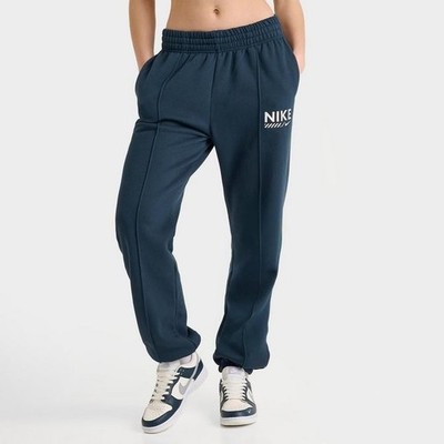 Nike Sportswear Damen Oversized Fleece Jogger Gym Pants HM4319-478 Navy Blue