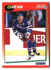 1991-92 Score Canadian English #161 David Shaw
