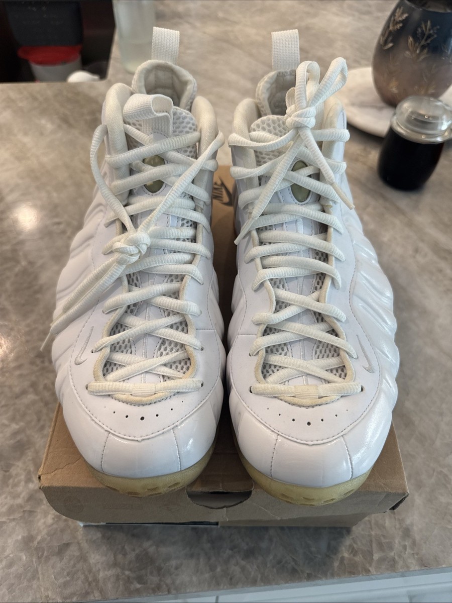 Nike Air Foamposite One Triple White Whiteout Size 12 Pro