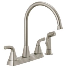 Peerless P2835LF-SS Parkwood 2 Handle Kitchen Faucet Stainless steel New