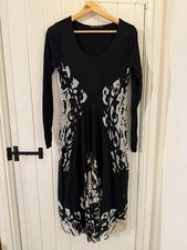 Didier Parakian Black & White Long Sleeved Dress 