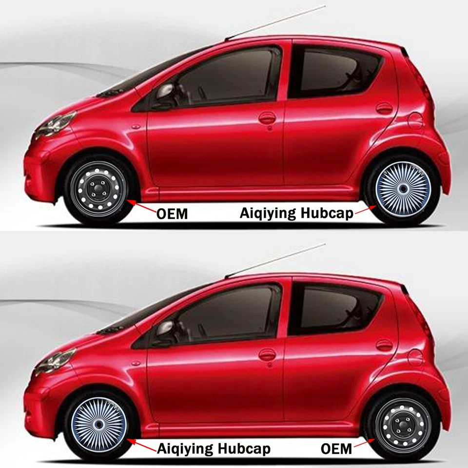 4件装黑色和银色轮辋盖适用于R17轮辋,适用于2011-2017年本田奥德赛 — 第 3/4 张图片