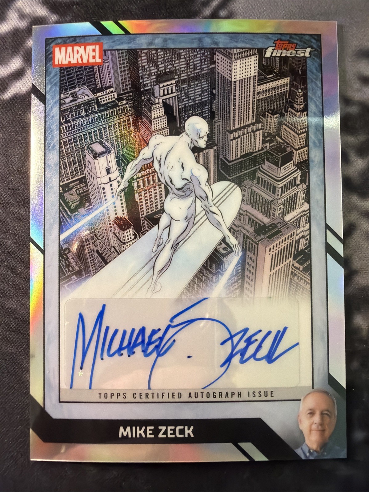 2026 Topps Finest Fantastic Four MIKE ZECK Silver Surfer #1 Comic Artist Auto